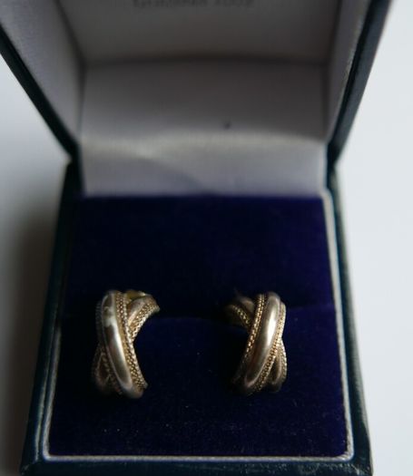 Vintage Sterling Silver 925 Earrings 1,9g