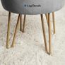 Velvet Dressing Table Stool, Round Vanity Stool with Storange, Bedroom Ottoman Stool with Metal Legs for Home Living Room Fitting Room Bedroom MULTIPLE COLOURS AVAILABLE (FREE POSTAGE) Image 5