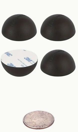 Last two 4pcs 2.54cm Silicone Isolation Pads, Non-Skid Isolation Feet With Adhesive Free inspection