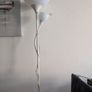 White Floor Lamp with Reading Light   Excellent Condition Image 2