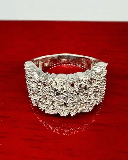 Diamond Lab-Grown Diamond Firecracker Statement Ring