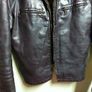 Men's Leathercraft Vintage Cafe Racer Motorcycle Jacket Dk Brown L Large Reg VGC Image 4
