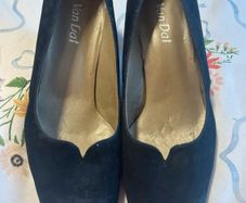 Van Dal Black Suede heels uk6
