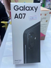 Samsung A07 with charger