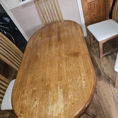 kitchen table and chairs need gone asap.  Solid table