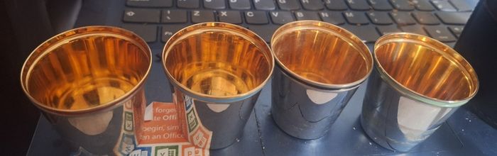 Rare West German Duo Flask and Cups