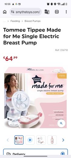 Single electric breast pump