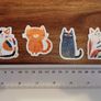 50pcs Cute Cartoon Cat Stickers Decals Image 9