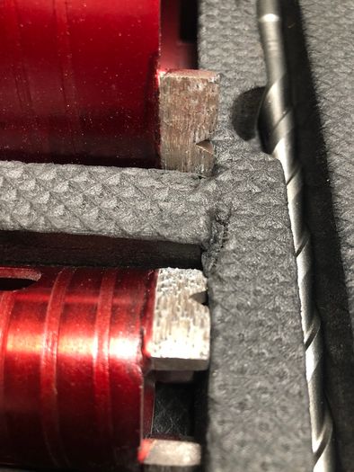 Core Bit Set In Case Top Quality , Laser Welded, 10mm Segments