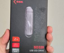 2TB Portable External SSD Flash Drive: SSK 2TB SSD USB C Stick