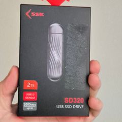 2TB Portable External SSD Flash Drive: SSK 2TB SSD USB C Stick