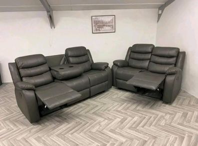 Roma Sorrento Leather Recliner Sofa