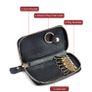 Leather Keychain Car Key Case Bag for Keys Organizer Money Card Holder Pouch Image 2