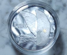Latvia 5 Euro Silver (.999) Proof Coin 2022 - For the Freedom of Ukraine