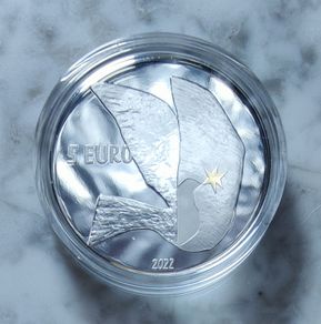 Latvia 5 Euro Silver (.999) Proof Coin 2022 - For the Freedom of Ukraine