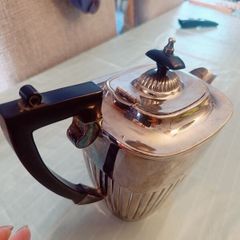 vintage silver Vintage EPNS Sheffield Silver-Plated Serving Pot