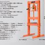 Hydraulic Shop Press 6 Ton with Press Plates H-Frame Benchtop Press Stand Image 3