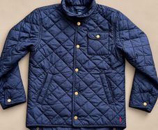 Polo Ralph Lauren Navy Quilted Jacket  Size L