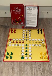 Schmidt Ludo Metal Box Board Game Travel Version