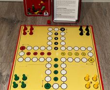 Schmidt Ludo Metal Box Board Game Travel Version