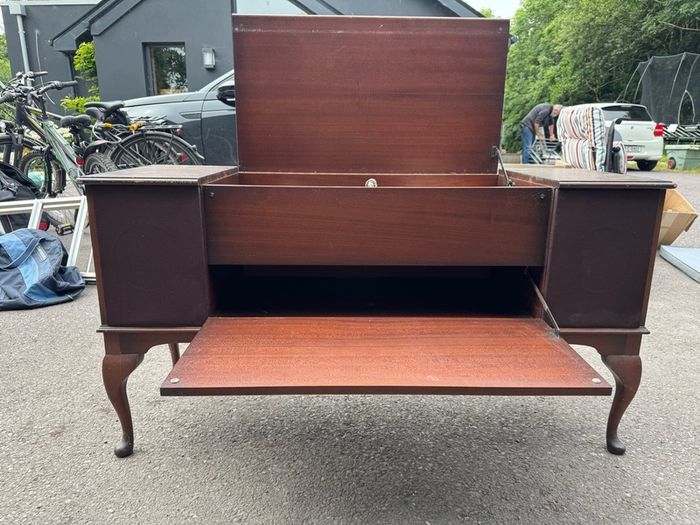 Vintage Record Player Cabinet