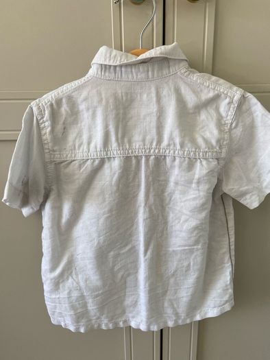 Next White short sleeve shirt 12- 18months