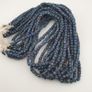 Vintage African Style Stripe Pattern 5.5 - 6 mm Glass Beads Necklace Image 7