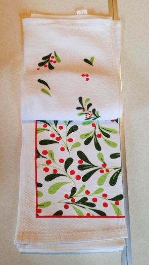 Pack Of 3 Festive Tea Towels (new).
