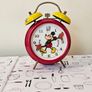 Vintage Bradley Micky Mouse Alarm Clock Mechanical Wind up 1970s Licencesed Disney clock Image 5