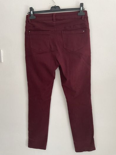 jeans burgundy straight leg jeans size 10