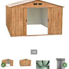10 x 8ft Metal Garden Shed