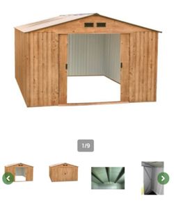 10 x 8ft Metal Garden Shed