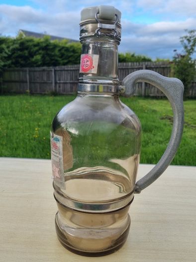 A collectible Czech beer bottle