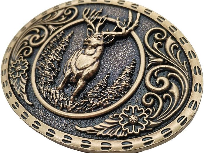NEW SALE | Wild Stag Belt Buckle Bronze Deer Buckles