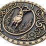 NEW SALE | Wild Stag Belt Buckle Bronze Deer Buckles Image 4
