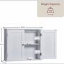 Bath Vida 2 Door wall mounted bathroom cabinet Image 4
