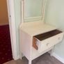 Vintage Painted Dressing Table / Chest of Drawers with Mirror Image 4