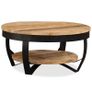 Coffee Table Solid Rough Mango Wood 65x32 cm Image 5