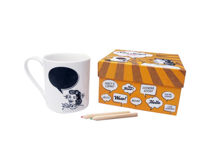 Porcelain Message Mug for Her in Gift Box