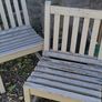 Free white heavy outdoor seats x 4 Image 2