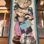 Vintage Wool Needlepoint Brother & Sister Wall Art Framed Textile Decor Image 7