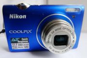 Nikon Coolpix S5100 Red 12.2MP 5X Optical Digital Camera from Japan (charging cable and 4Gb SD card)