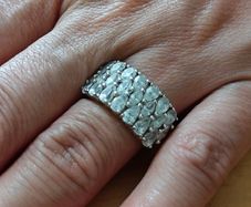 Sterling Silver Ring - Size O - Stamped for Silver