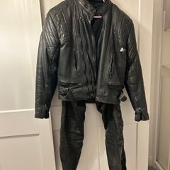 Akito leather motorbike jacket and trousers