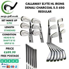 Callaway Elyte HL Irons / 5-Pw / Denali Charcoal 5.5 65g Regular