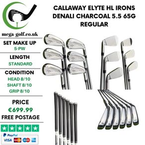 Callaway Elyte HL Irons / 5-Pw / Denali Charcoal 5.5 65g Regular