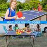 FREE EXPRESS SHIPPING Folding Ping Pong Table Game Set, Portable Indoor Outdoor Table Tennis Table with 2 Paddles, 3 Balls and Net Image 5