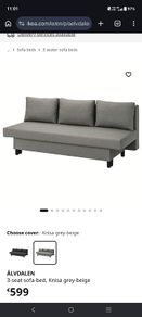 Sofa bed with storage
