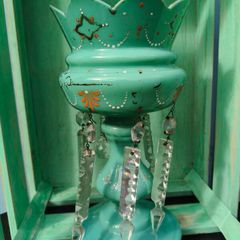 Victorian Glass Lustre Vase