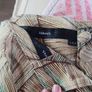 Palm Print Button Front Skirt, Size 12 Image 3